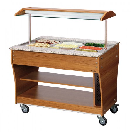 Carro buffet, caliente, 3x 1/1GN