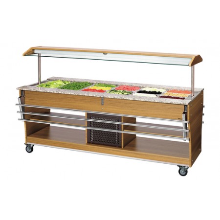 Carro buffet, frío, 6x 1/1 GN