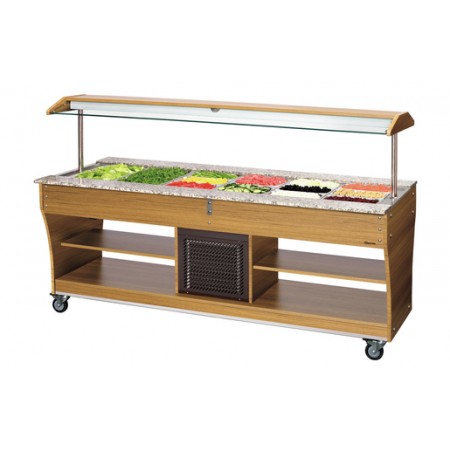 Carro buffet, frío, 6x 1/1 GN