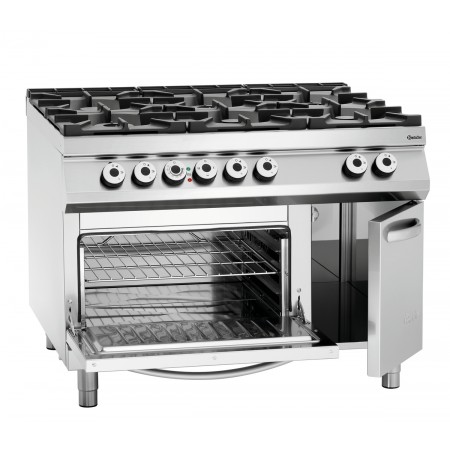 Cocina a gas 6F, HE 2/1GN, NS