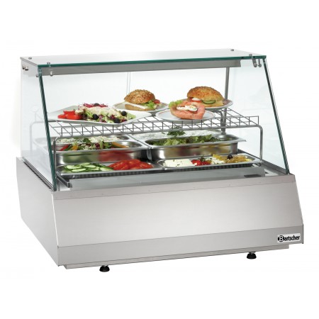 Vitrina refrigerada 2/1 GN, plana